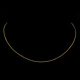 *Fine Jewelry 14KT. Gold, 1.2GM. 18'' Chain Necklace (GL Figaro 025)