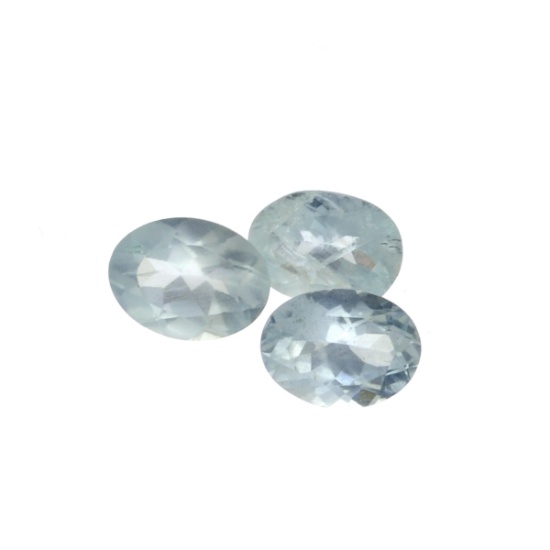 APP: 1.3k 3.19CT Oval Cut Natural Aquamarine Parcel