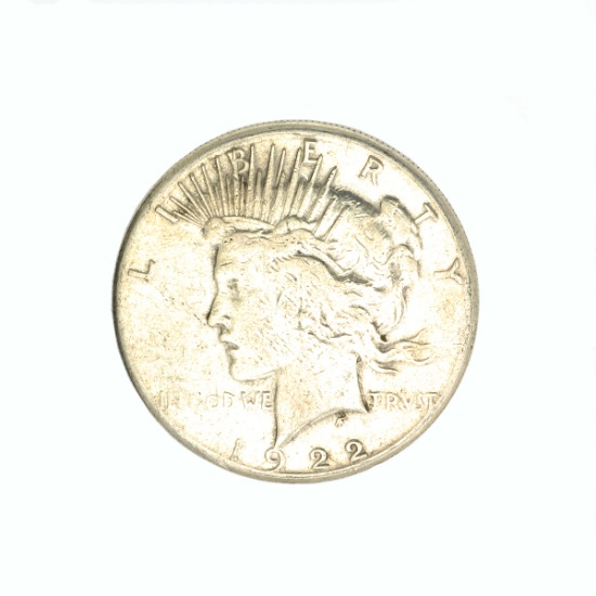 1922-S U.S. Peace Type Silver Dollar Coin