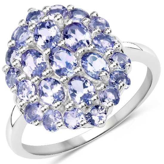 APP: 5.2k Gorgeous Sterling Silver 1.15CT Tanzanite Ring App. $5,225 - Great Investment - Radiant Pi