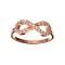 Fine Jewelry Rose Gold Over Sterling Silver French Cubic Zirconia Ring