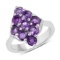 APP: 0.3k Gorgeous Sterling Silver 2.16CT Amethyst Ring App. $295 - Great Investment - Fascinating P