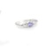 APP: 0.6k Fine Jewelry 0.30CT Round Cut Tanzanite And Platinum Over Sterling Silver Ring