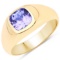 APP: 4.8k Gorgeous 14KT. Yellow Gold 1.42 Tanzanite and Diamond Ring (Vault_P)