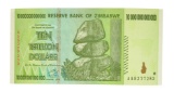 10 Trillion Dollar Zimbabwe Note