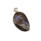 19.55CT Boulder Opal Sterling Silver Pendant