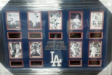 *Rare L.A. Dodger Legends Museum Framed Collage - Plate Signed