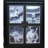 *Rare Babe Ruth Museum Framed Collage - Plate Signed