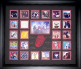 *Rare The Rolling Stones Mini Album Covers Museum Framed Collage - Plate Signed