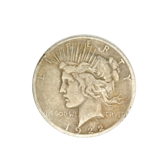 1922-D U.S. Peace Type Silver Dollar Coin