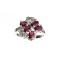 APP: 1.1k 1.16CT Ruby And Topaz Platinum Over Sterling Silver Ring