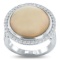 APP: 8k *8.79ct Opal and 0.69ctw Diamond Platinum Ring (GIA CERTIFIED) (Vault_R12 60116)