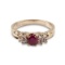 APP: 1.2k 14KT. Gold, 1.20CT Ruby And White Sapphire Ring