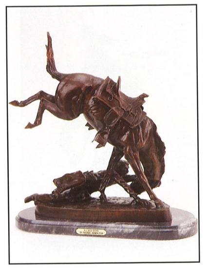 *Very Rare Large Wicked Pony Bronze by Frederic Remington 22.5' x 21'  -Great Investment- (SKU-AS)