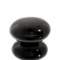 APP: 1.8k Rare 1,298.00CT Oval Cut Black Agate Gemstone