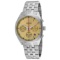 *Bulova Men's Accutron II Round Stainless Steel Case Yellow Dial Mineral Push/Pull Crown Quartz Move