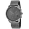 *Movado Men's Bold Round Stainless Steel Case Gunmetal  Dial Mineral Push/Pull Crown Quartz Movement