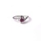 APP: 0.7k 0.47CT Ruby And Topaz Platinum Over Sterling Silver Ring