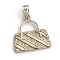 14KT. White Gold, Charm Pendant