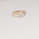 *Fine Jewelry 14 kt. Gold, New Custom Made 0.25CT Diamond One Of a Kind Ring (FJ F100)