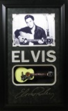 *Rare Elvis Presley with Mini Guitar Museum Framed Collage - Plate Signed
