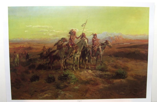 CHARLES M. RUSSELL (After) The Scouts Print, 29'' x 20''