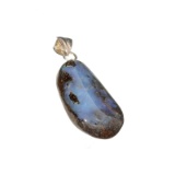 12.15CT Boulder Opal Sterling Silver Pendant