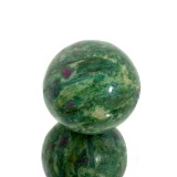 APP: 1k Rare 812.00CT Sphere Cut Ruby Zoisite Gemstone