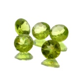 APP: 1.2k 5.89CT Round Cut Green Peridot Parcel