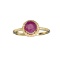 APP: 1.2k Fine Jewelry 14KT. Gold, 1.25CT Round Cut Ruby And Diamond Ring