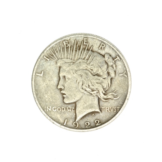 1922 U.S. Peace Type Silver Dollar Coin