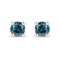 APP: 0.6k Gorgeous Sterling Silver 0.25CT Blue Diamond Earrings App. $625 - Great Investment - Lustr