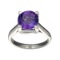 APP: 0.5k Fine Jewelry Designer Sebastian, 2.43CT Round Cut Amethyst And Sterling Silver Ring