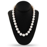 APP: 9.5k *11mm to 15mm White South Sea Pearl 14K White Gold Necklace (Vault_R12 31504)