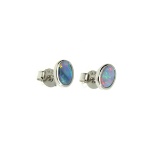 Opal- Sterling Silver Earrings