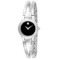 *Movado Women's Amorosa Round Stainless Steel Case Black Dial Sapphire Push Screw-in Crown Swiss Qua