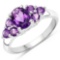APP: 0.2k Gorgeous Sterling Silver 1.10CT Amethyst Ring App. $220 - Great Investment - Tantalizing P