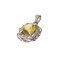 APP: 0.9k Fine Jewelry 3.00CT Oval Cut Citrine And White Sapphire Over Sterling Silver Pendant