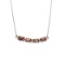 Fine Jewelry Designer Sebastian 1.25CT Oval Cut Almandite Garnet And Sterling Silver Necklace