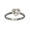 APP: 1.3k Fine Jewelry 18KT White Gold, 0.06CT Round Brilliant Cut Diamond Ring