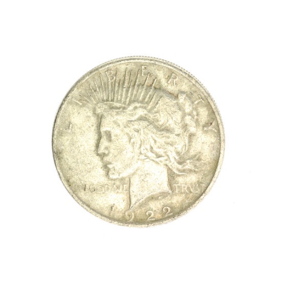 1922 U.S. Peace Type Silver Dollar Coin