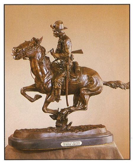 *Very Rare Small Trooper of the Plains Bronze by Frederic Remington 9.5'''' x 10''''  -Great Investm