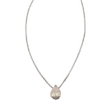 APP: 7.4k *1.58ct Pear Shaped Solitaire Diamond 14KT White Gold Pendant/Necklace (Vault_R12 9885)