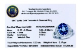 APP: 16.1k Gorgeous 14KT. White Gold 4.95 Tanzanite and Diamond Ring (Vault_P)