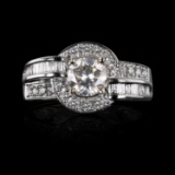 APP: 8.9k *1.37ctw Diamond 18K White Gold Ring (Vault_R12 23977)