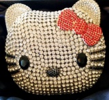 *Rare Exquisite Swarovski Crystal Element Handbag by Christal Couture - Your Hello Kitty to Cherish