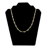 APP: 3.9k *16.06ct Peridot and 0.32ctw Topaz 925 Silver Necklace (Vault_R12 23151)
