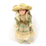 16 Inch Handpainted Porcelain Doll