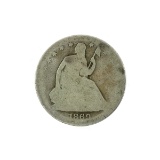 Extremely Rare 1869-S Liberty Seated Half Dollar Coin