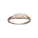 APP: 0.7k Fine Jewelry, Designer Sebastian 14KT. Gold, 0.58CT Morganite And Diamond Ring